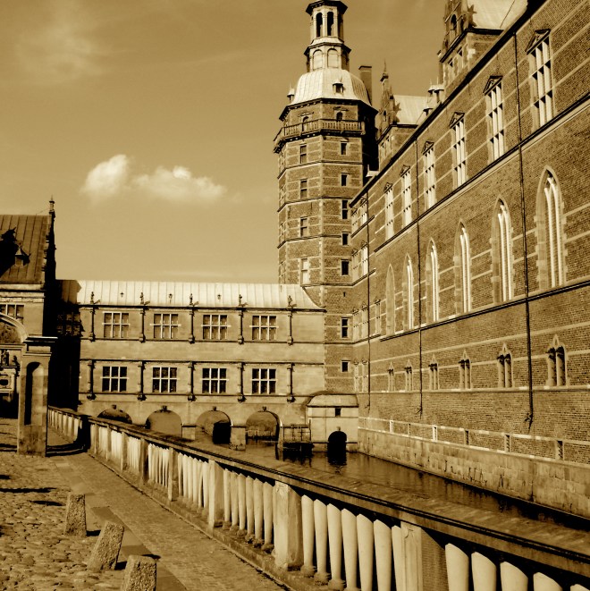 Facing a castle wall